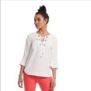 NWT Trina Turk Xandra white Shirt